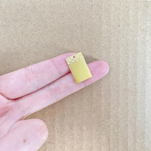 【限时克减128元】足金999.9 【5克】古法实心无事牌方牌吊坠无事牌吊坠(GFDZW00035-01)（预售产品下单后不退款不退货不换货不补差（预售产品下单后不退款不退货不换货不补差 商品图2