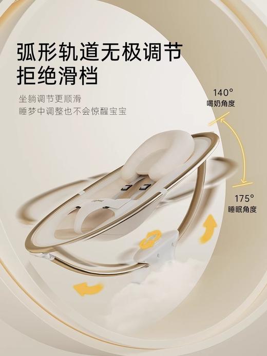 【分销专属链接】babyboat贝舟哄娃神器婴儿摇摇椅安抚新生儿摇床宝宝电动哄睡摇篮 商品图3