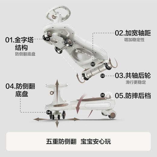 贝易儿童皇室扭扭车专用配件单拖箱 商品图2