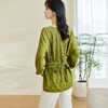 米思阳2026春季新款优雅别致肌理感衬衫蝴蝶结修身绿色上衣女0460 商品缩略图5