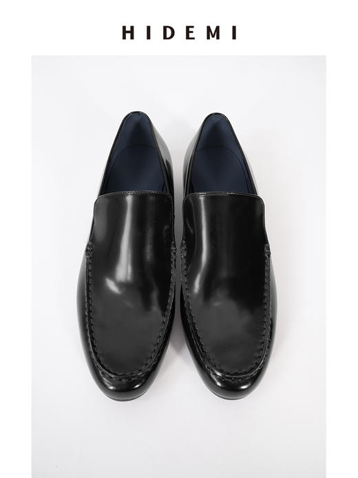 HIDEMI 极简进口牛皮乐福平底鞋 商品图5