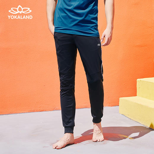 YOKALAND/优卡莲男士运动长裤EPM058反光条拼接跑步健身休闲裤 商品图1