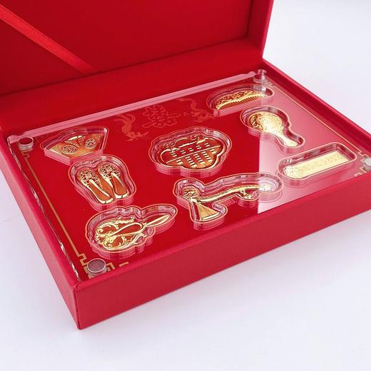 【限时克减150元】足金999 #婚庆 婚庆八宝摆件婚庆礼盒陪嫁嫁妆订婚摆件礼盒（配精美包装、NGTC国检证书）(ATBJ00004)（预售产品下单后不退款不退货不换货不补差价） 商品图2