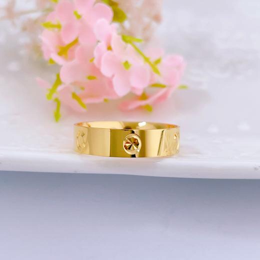 【限时克减150元】足金999.9 【精品】实心固口镜面金螺丝纹圈戒米字纹间圆纹圈戒(AIJZ00023)（预售产品下单后不退款不退货不换货不补差（预售产品下单后不退款不退货不换货不补差 商品图1