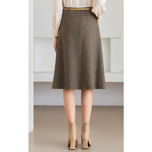 乔万尼绵羊毛半身裙a字版型显瘦百搭ET4D809 商品图4