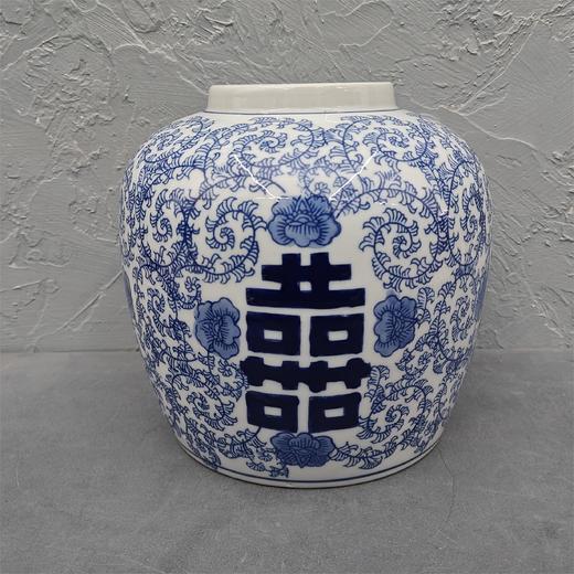 瓶器 |双喜临门青花瓷花瓶（圆形）【2个一件   包邮 厂家直发】 商品图1