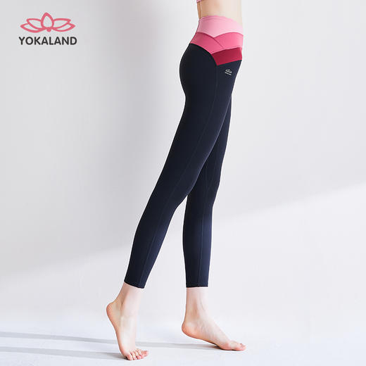 优卡莲高腰瑜伽裤女SPW036渐变锦鲤瑜伽裸感提臀运动健身九分裤 商品图2