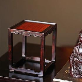 紫光镶缅花四方底座