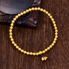 【限时克减150元】足金999.9 古法莲蓬圆珠(大珠约4.6mm，小珠约3.5mm)手串（周长约16-17cm）(GFSCW00010)补差价）预售产品下单后不退款不退货不换货不补差价 商品缩略图1