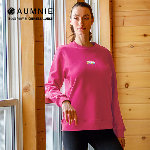 彩虹瑜伽卫衣   秋冬运动休闲罩衫 商品图6