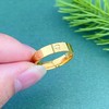 足金999.9 【精品】实心固口螺丝纹圈戒米字纹圈戒（面宽约4.4-4.8mm）(AIJZ00019)（预售产品下单后不退款不退货不换货不补差价（预售产品下单后不退款不退货不换货不补差价 商品缩略图2