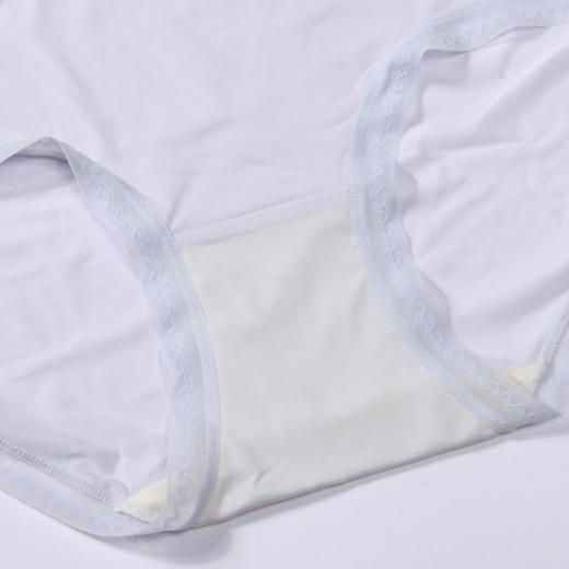 都市丽人基础系列薄透丝滑内裤女锦纶女士内裤速干中腰平角内裤LK45C2 商品图4