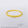 【限时克减150元】足金999.9 【油亮版本】古法实心固口双边如意卷草纹手镯(面宽约4-4.5mm)(AIGFSZ00345-3)（预售产品下单后不退款不退货不换货不补差价） 商品缩略图3