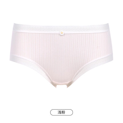 都市丽人健康木代尔系列纤柔绵内裤女锦提花女士内裤低腰平角内裤LK45E4 商品图8