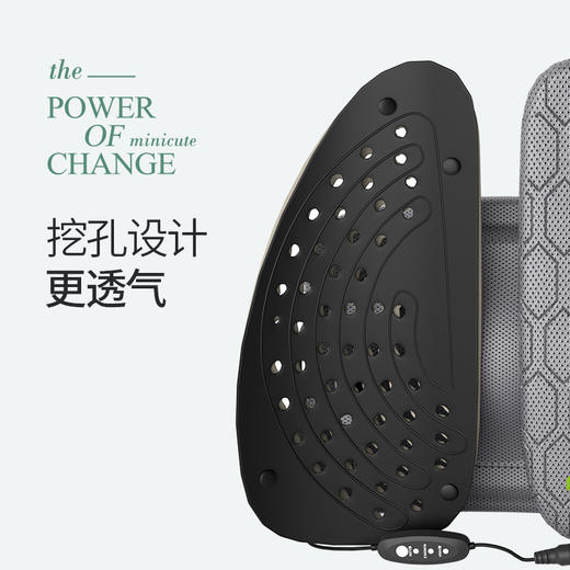 【电动加热款】米乔人体工学腰垫护腰靠垫办公室腰靠工位久坐神器座椅靠背垫腰托 商品图6