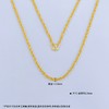 【限时克减150元】足金999.9 仿绳链项链(XL00009-04)补差价）补差价）预售产品下单后不退款不退货不换货不补差价 商品缩略图2