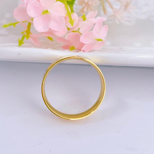 【限时克减150元】足金999.9 【精品】实心固口镜面金螺丝纹圈戒米字纹间圆纹圈戒(AIJZ00023)（预售产品下单后不退款不退货不换货不补差（预售产品下单后不退款不退货不换货不补差 商品图2