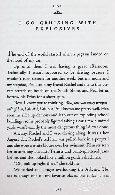 波西·杰克逊和奥林匹斯英雄5本套装 di一部 英文原版 Percy Jackson boxed set Rick Riordan 科幻小说 商品图5