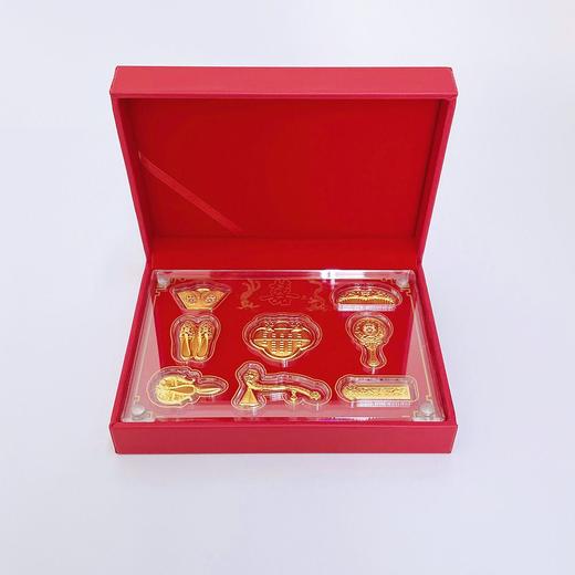 【限时克减150元】足金999 #婚庆 婚庆八宝摆件婚庆礼盒陪嫁嫁妆订婚摆件礼盒（配精美包装、NGTC国检证书）(ATBJ00004)（预售产品下单后不退款不退货不换货不补差价） 商品图0
