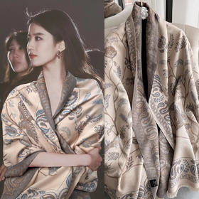 秋冬季新款【仿羊绒围巾女 韩版加厚防寒】保暖外搭 大披肩围脖
