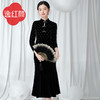 上海逸红颜诗瑶2025年冬季新款旗袍改良版连衣裙女丝绒连衣裙传统 商品缩略图2