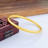 【限时克减150元】足金999.9 【油亮半空心】古法传承(面宽约3.7-3.9mm)古法光圈古法素圈固口古法手镯(GFSZW00022-07)（预售产品下单后不退款不退货不换货不补差价） 商品缩略图1