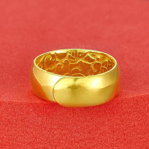【限时克减128元】足金999.9 实心活口光面天元戒内福光圈戒(JZ00002-02)（预售产品下单后不退款不退货不换货不补差价（预售产品下单后不退款不退货不换货不补差价 商品图1
