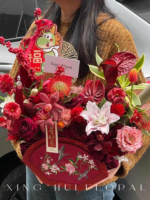 刺绣扇形花盒（29*9.5*20CM） 商品图2