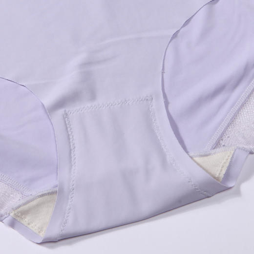 都市丽人基础系列薄透丝滑内裤女随意裁女士内裤速干中腰平角内裤LK42A8 商品图4