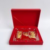 【限时克减150元】足金#婚庆 龙凤双喜摆件礼盒婚庆礼盒陪嫁嫁妆新婚订婚喜结良缘三件套摆件礼盒（配精美包装、NGTC国检证书）(ATBJ00015)预售产品下单后不退款不退货不换货不补差价 商品缩略图2