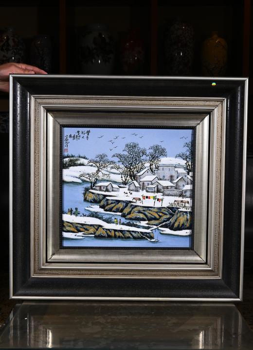 高温颜色釉丰年好大雪瓷板 商品图0