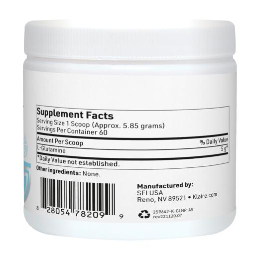 【香港直邮】海淘 SFIHealth klaire labs克莱尔实验室 L-Glutamine powder L-谷氨酰胺粉 351克/罐 26.1 商品图2