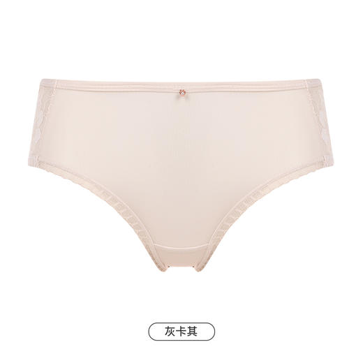 都市丽人基础系列蕾丝网布内裤女随意裁女士内裤中腰三角内裤LK42A7 商品图11