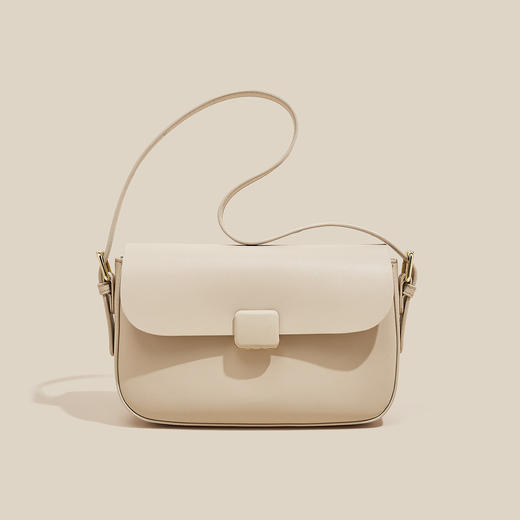 Safiya/索菲娅2024新款二层牛皮爆款时尚百搭小方包手机包女士单肩斜挎包 SF953029Y 商品图7