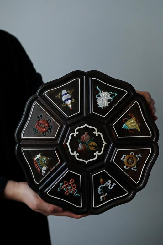 大红酸枝百宝嵌°八宝果盒 商品图2