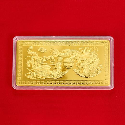 【限时克减138元】【5克】足金999.9 龙凤呈祥金条5g（配亚克力盒）(YDJT00004-03)（预售产品下单后不退款不退货不换货不补差价） 商品图1
