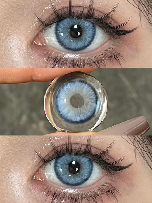 【中直径】Kitty Sundae-冰岛废墟14.2mm【月抛 0-800度 无525/575】 商品图1