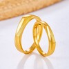 【限时克减150元】足金999 #情侣日常 5G黄金实心不规则时尚活口情侣对戒（对）(AG5GQLJ00008)（预售产品下单后不退款不退货不换货不补差价） 商品缩略图0