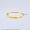 【限时克减150元】足金999.9 【油亮半空心】古法传承(面宽约3.7-3.9mm)古法光圈古法素圈固口古法手镯(GFSZW00022-07)（预售产品下单后不退款不退货不换货不补差价） 商品缩略图3