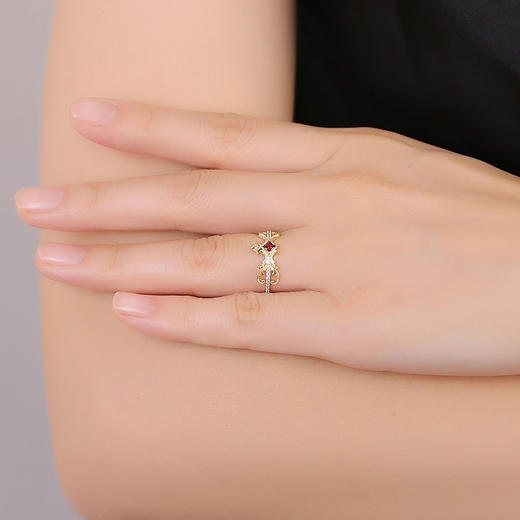 Victoria维多利亚早期 | 皇家石榴石戒指 商品图2