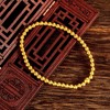 足金999.9 #小红书 古法传承黄金足金小圆珠手串(大珠4.5-5mm，小珠3.5-4mm)（周长约16cm）(GFSCW00006)补差价）预售产品下单后不退款不退货不换货不补差价 商品缩略图3
