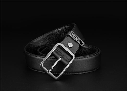 皮尔卡丹皮带男款合金针扣头皮带男真皮腰带男真皮皮带男士送男友送爸爸礼物 商品图4