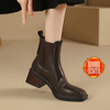 品质好货 | Safiya/索菲娅2023秋冬季新款百搭复古加绒瘦瘦切尔西弹力靴 SF34118781 商品缩略图4