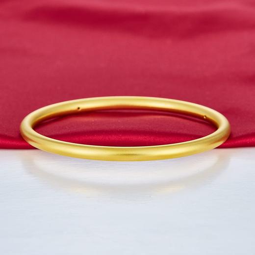 【限时克减150元】足金 【精品】3D硬金空心(面宽约4.3-4.5mm)仿古法素圈固口手镯(N3DSZ00046)预售产品下单后不退款不退货不换货不补差价） 商品图0