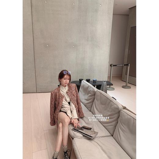 金蘑菇菇 黑标 多瑙河故事 /山茶粉金 羊毛花式纱粗花呢香香外 商品图2