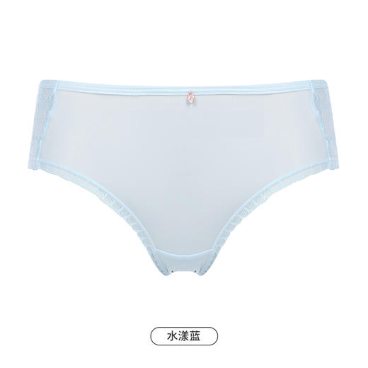 都市丽人基础系列蕾丝网布内裤女随意裁女士内裤中腰三角内裤LK42A7 商品图12