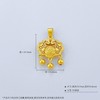 【限时7.5折】【定价黄金】足金999 (足金999字印)5G黄金古法工艺双面镂空铃铛如意福字锁包吊坠(5GGFDZ00001)（预售产品下单后不退款不退货不换货不补差价） 商品缩略图3