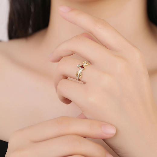 Victoria维多利亚早期 | 皇家石榴石戒指 商品图3