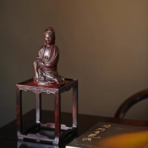 紫光镶缅花四方底座 商品图2