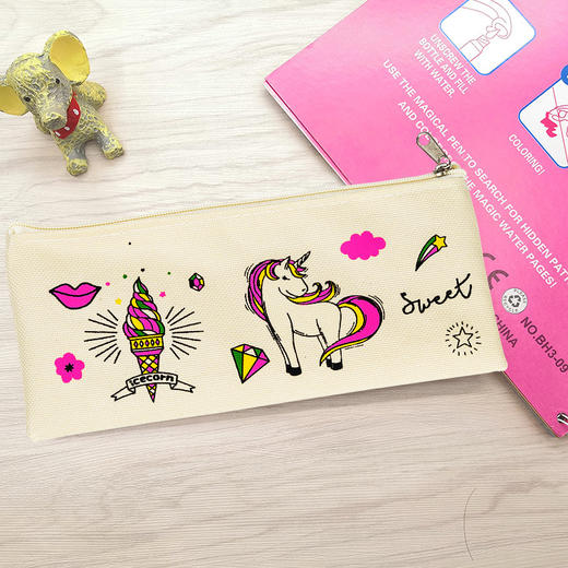 【9.9/任选2件！】儿童卡通帆布笔袋小学生笔袋，可爱文具袋简约铅笔袋牛津布笔袋，小身材大容量，满足更多储存空间！ 商品图13